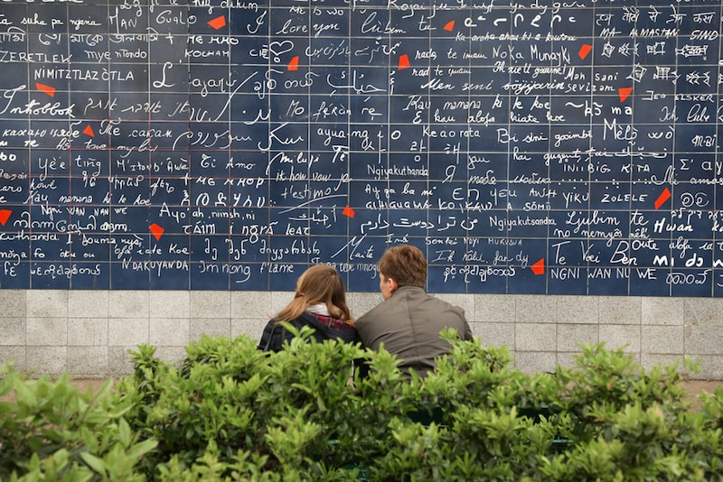 Mauer der Liebe - Orte, die Sie in Paris besuchen sollten