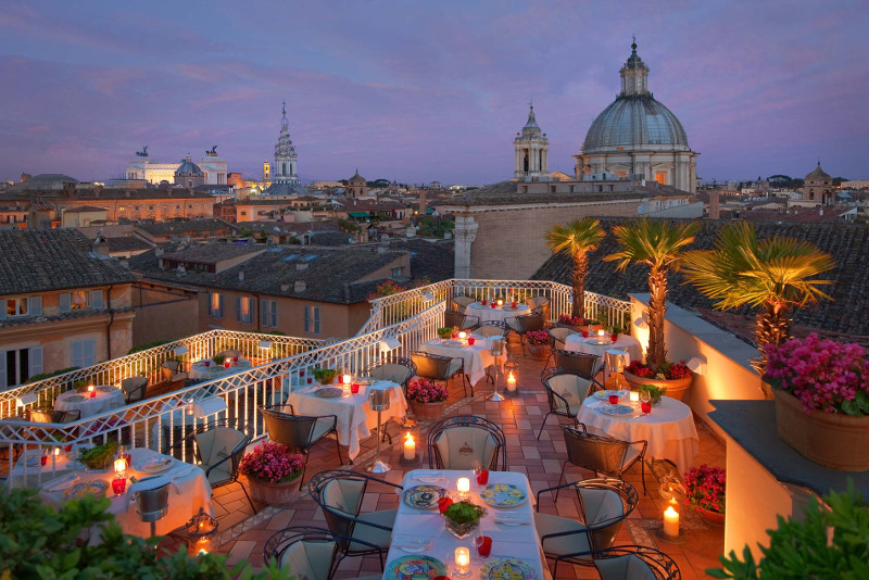 L'Hotel Raphael à Rome - Meilleurs Rooftops du Monde
