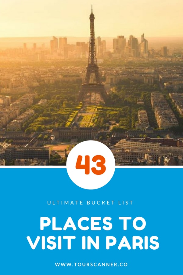 43 lugares e atrações em Paris