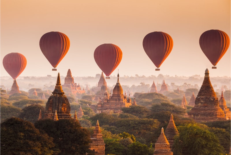 Bagan temples in Myanmar - Bucket List ideas