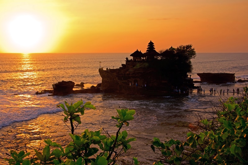 Tempio Tanah Lot al tramonto- Cose da fare a Bali