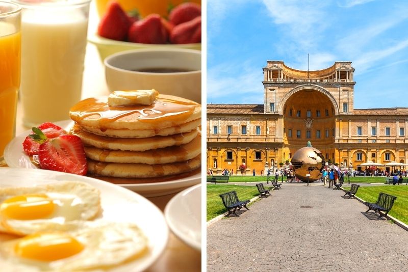 Breakfast at the Vatican Museums tickets