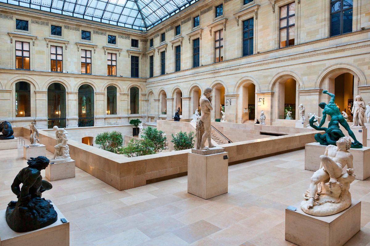 Sculptures of the Louvre Museum