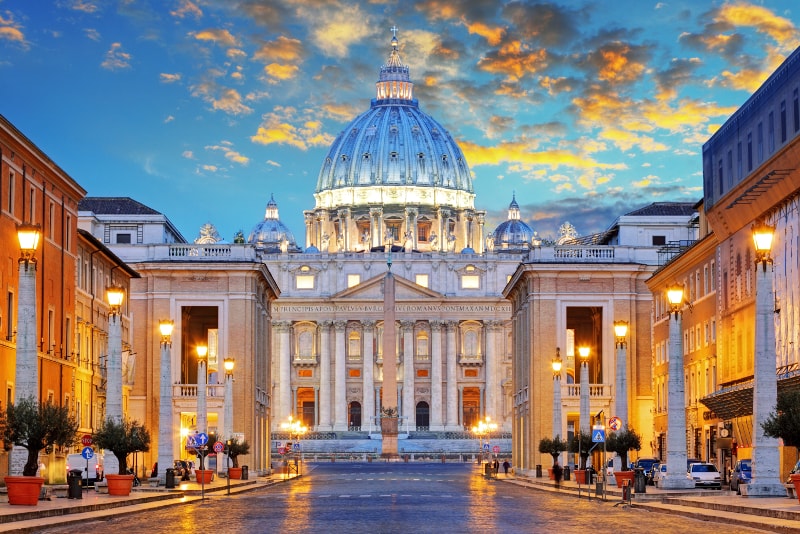 Vaticano di sera - visite notturne di Roma