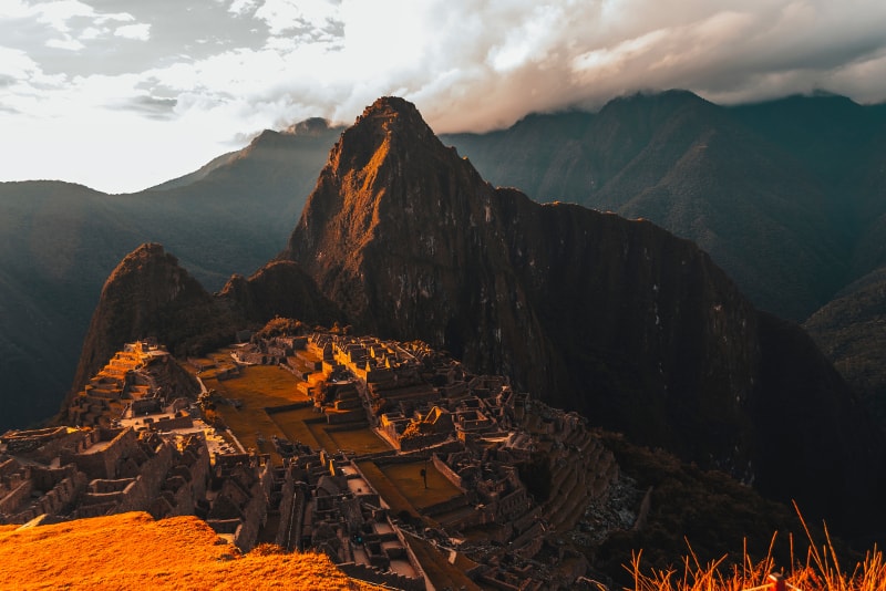 Por do sol de Machu Picchu
