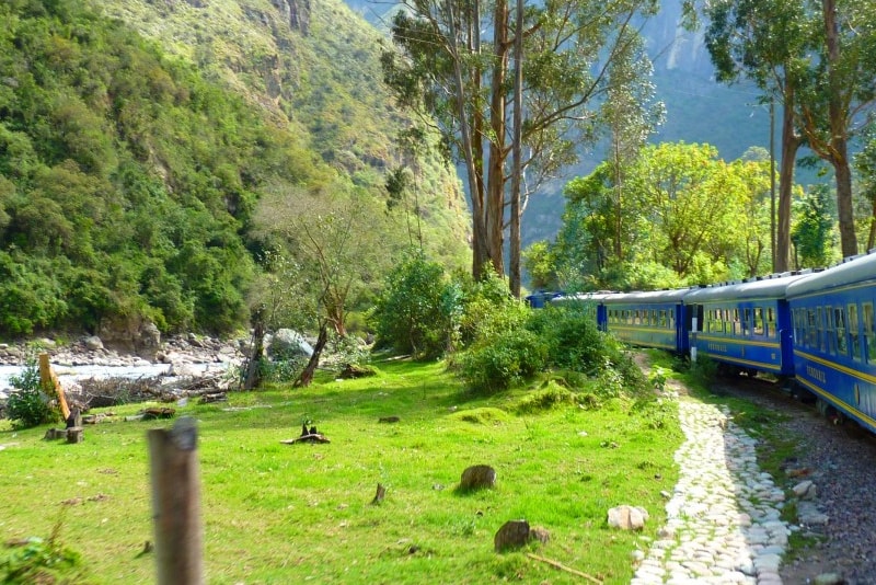 Comboio para Machu Picchu
