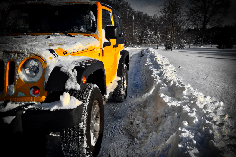 Jeep sulla neve