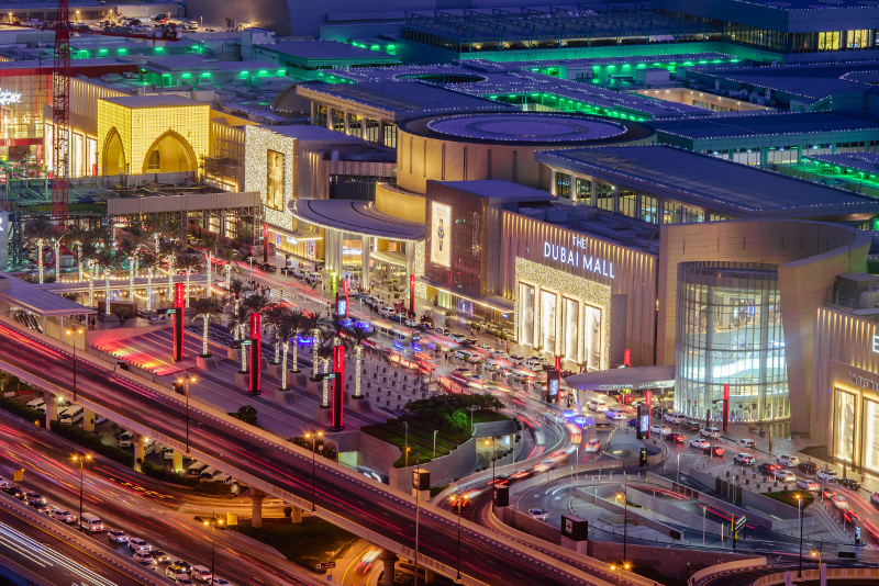 Dubai Mall - scalo aeroporto di Dubai