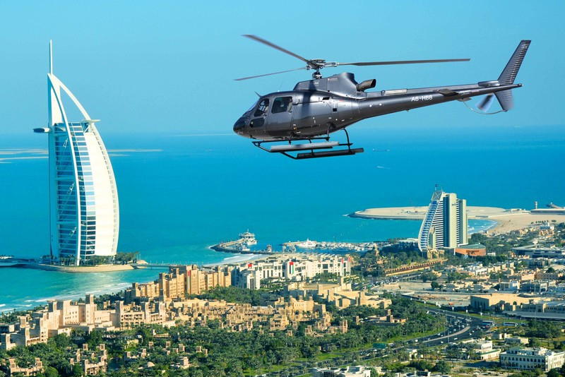Vôos de helicóptero - Coisas para fazer escala Dubai