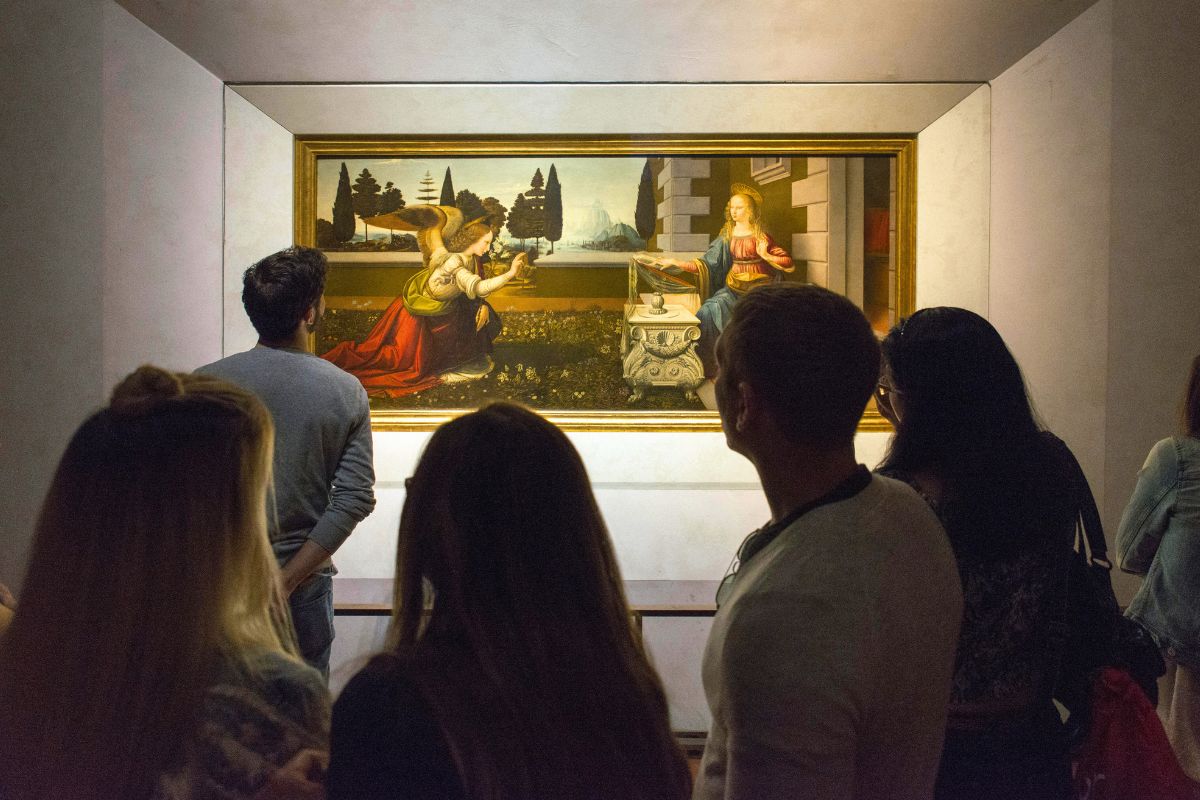 Paintings at Uffizi Gallery