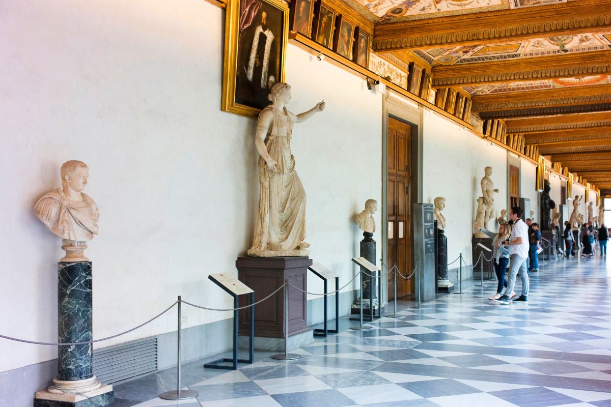 Sculptures at Uffizi Gallery