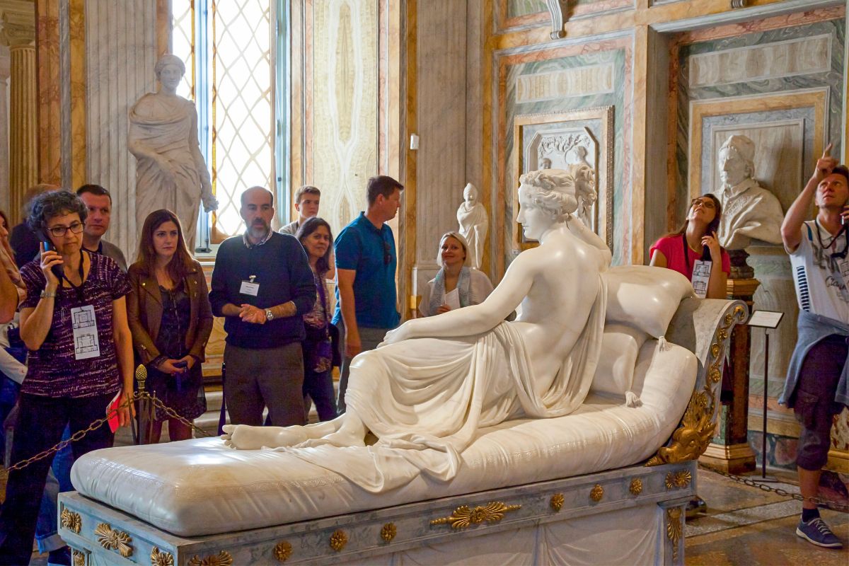sculptures at Borghese Gallery
