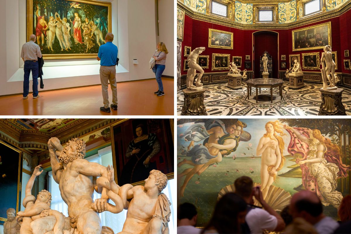 what to see inside the Uffizi Gallery