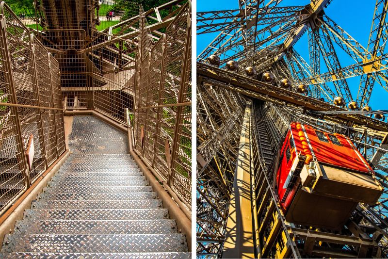 Eiffel Tower tickets with stair access to second floor and lift to the top floor