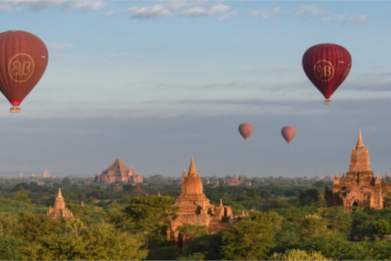 Angkor temples hot air balloon - Angkor temples tours