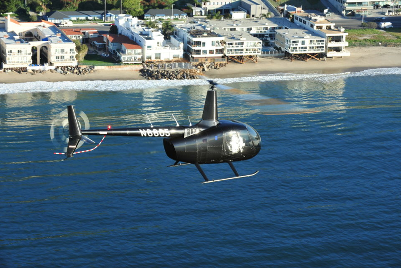 California coastline helicopter tours in Los Angeles