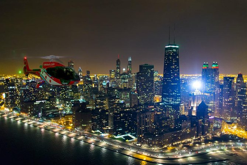 Skyline notturno di Chicago