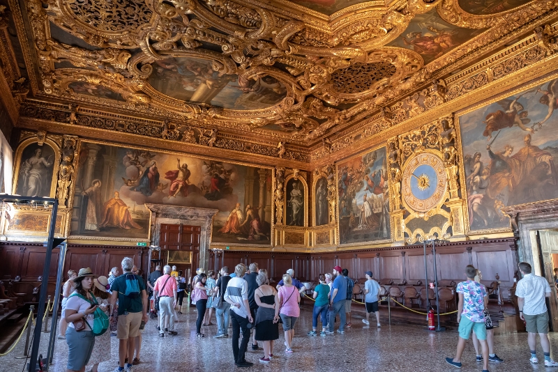 Interno del Palacio Ducal de Venecia