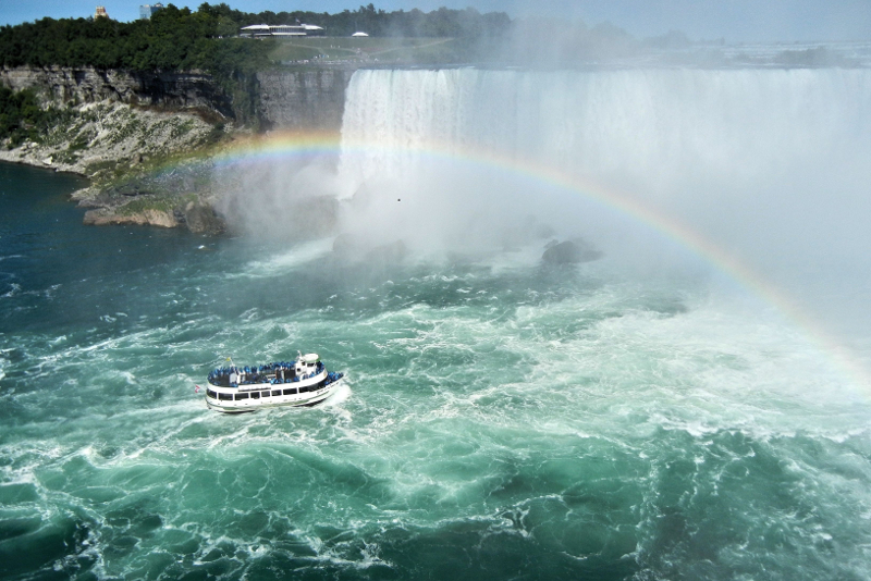Barca alle Cascate del Niagara