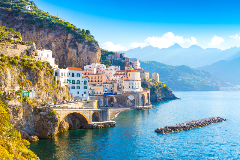 Viagem de um dia a Costa Amalfitana e Pompéia