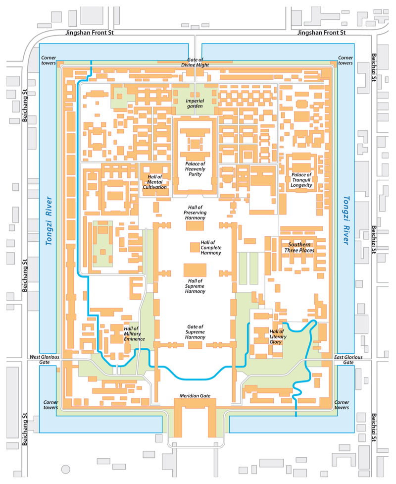 Forbidden City map