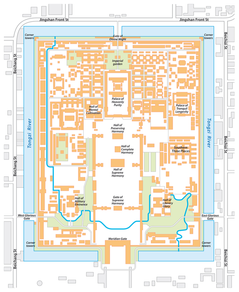 Forbidden City Layout Map