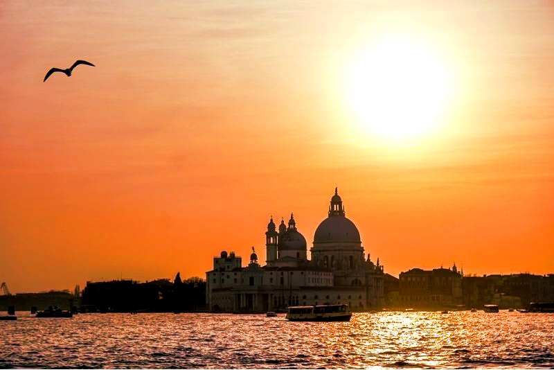 Sonnenuntergang in Venedig