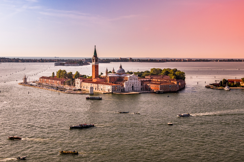 Vista de murano desde helicóptero