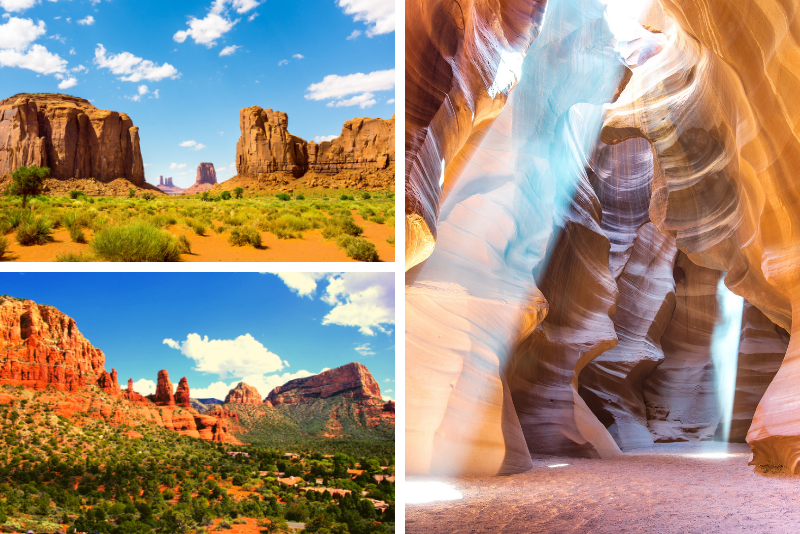 Excursión de 3 días a Sedona, Monument Valley y Antelope Canyon desde Las Vegas