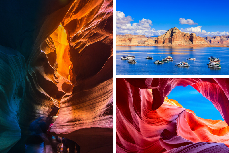 2-day Antelope Canyon “Triple Crown” with boat tour on Lake Powell