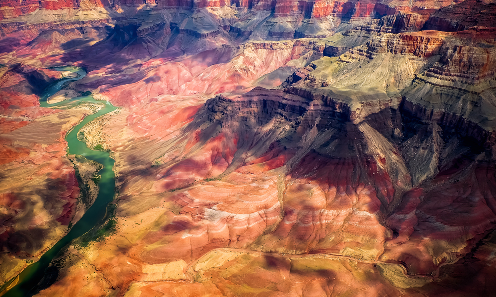Aereal view of the Grand Canyon