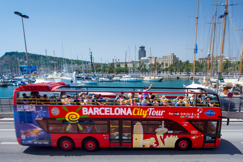 open top tour bus barcelona