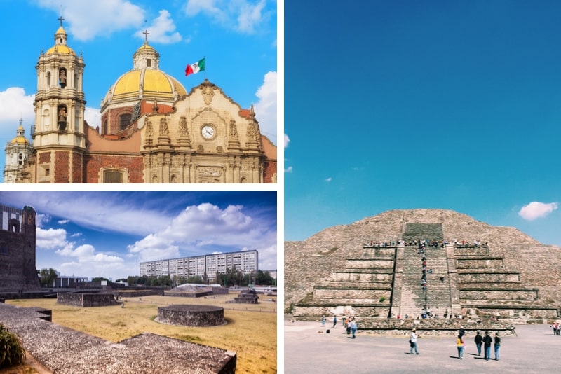 Tour di un giorno a Teotihuacan, Santuario di Guadalupe e Tlatelolco