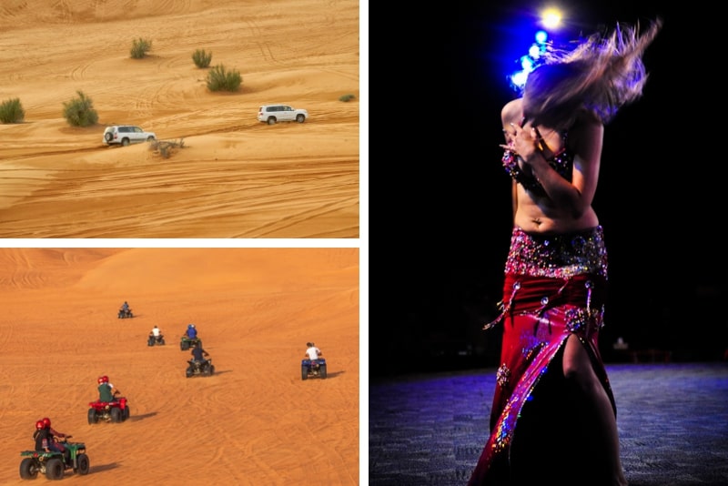 Safari 4x4 nel deserto, giro in ATV gratuito, giro in cammello, cena con barbecue e spettacoli dal vivo
