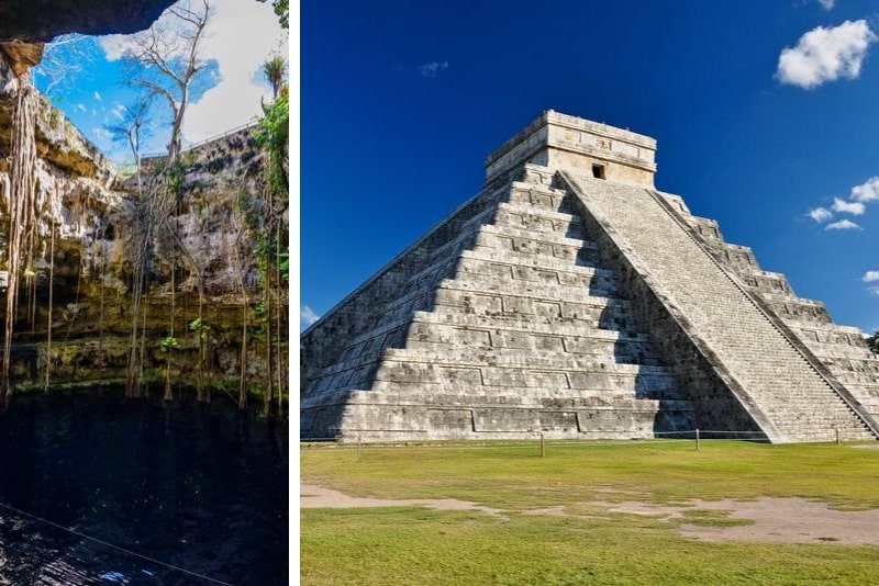 Chichen Itza Deluxe mit Mittagsbuffet & Cenote aus Merida