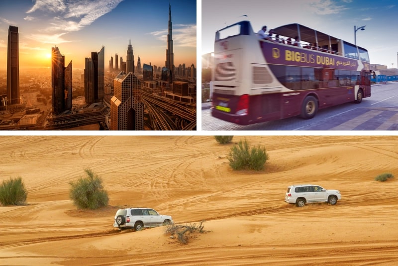 big bus tour dubai desert safari