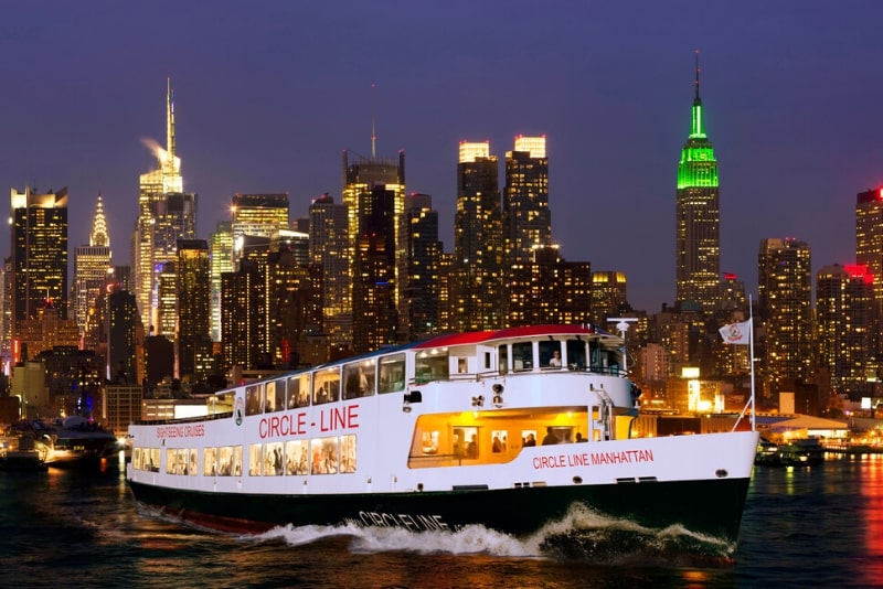 enjoy a boat cruise around manhattan