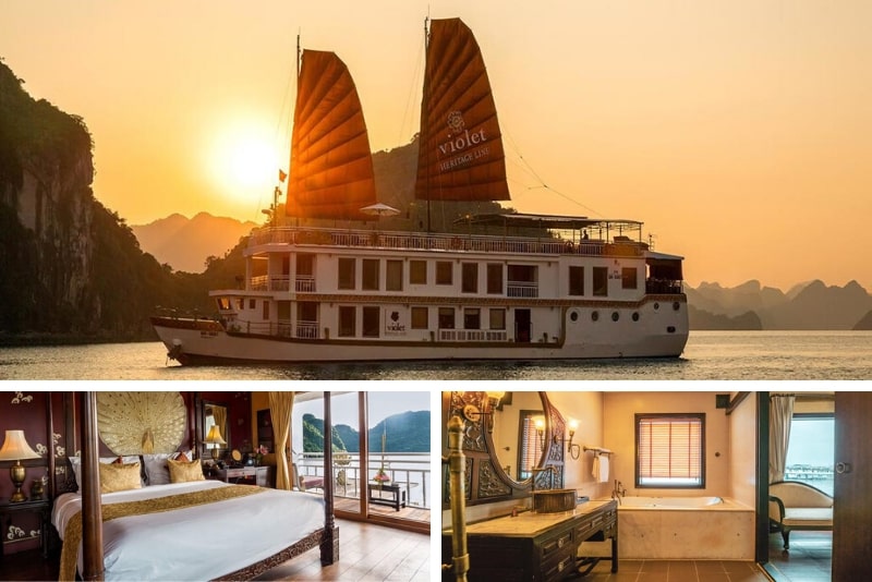 Heritage Line - Violet Cruise #22 Halong Bay luxury cruises