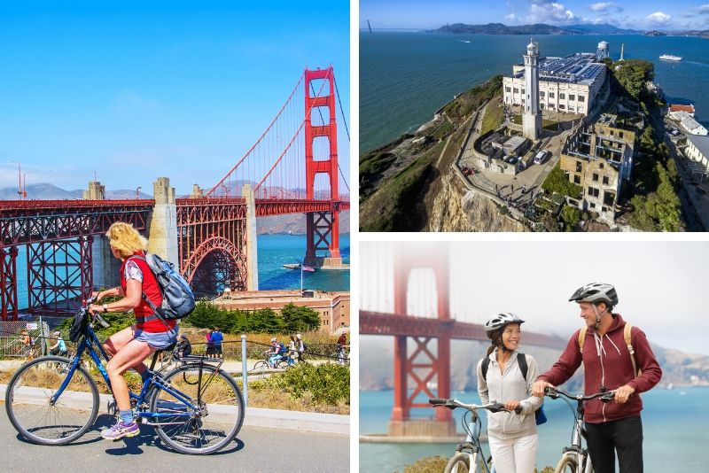 Ciclo The Golden Gate Bridge y Alcatraz Ticket
