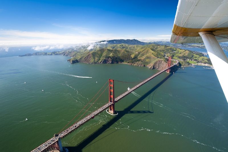 Golden Gate Bridge from the Air! Seaplane Tour