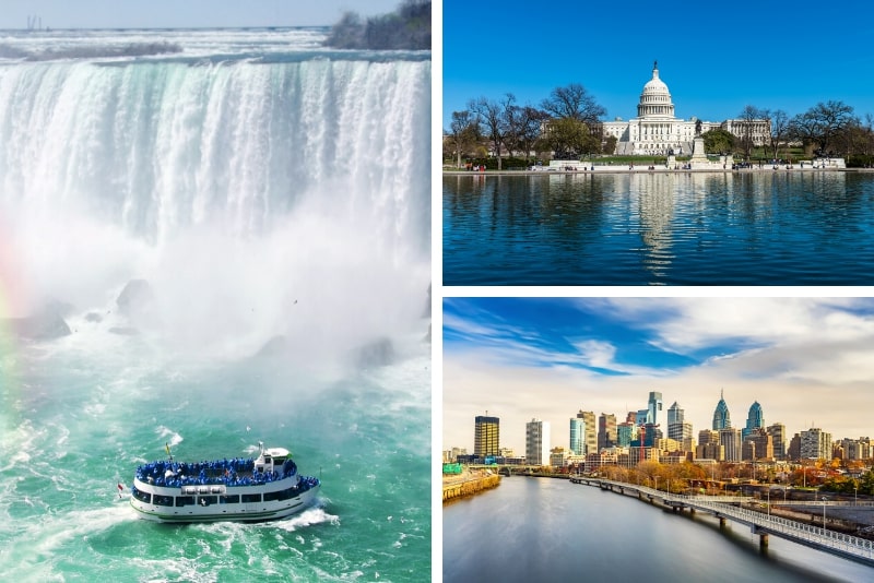 Visite de 2 jours des chutes du Niagara, Washington et Philadelphie