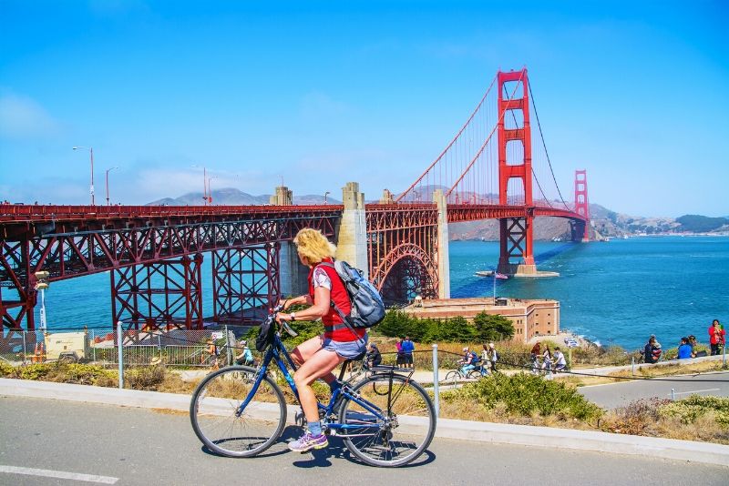 Visita guiada en bicicleta del puente Golden Gate de San Francisco a Sausalito