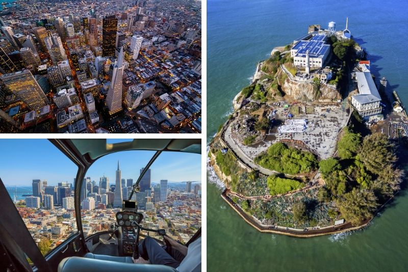 Tour en helicóptero de San Francisco y Alcatraz