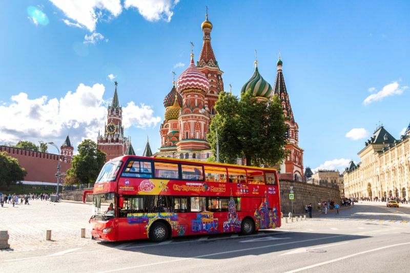 City Sightseeing Moscow Hop-On Hop-Off Bus Tour with Optional Cruise