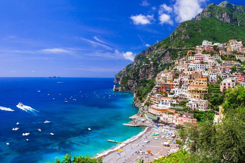 Crucero a Positano y Emerald Grotto desde la costa de Amalfi