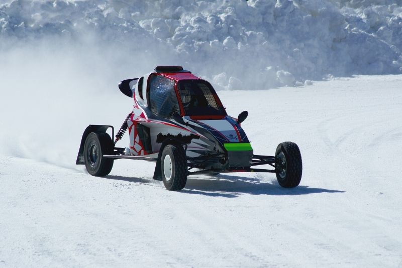 karting de hielo cruzado