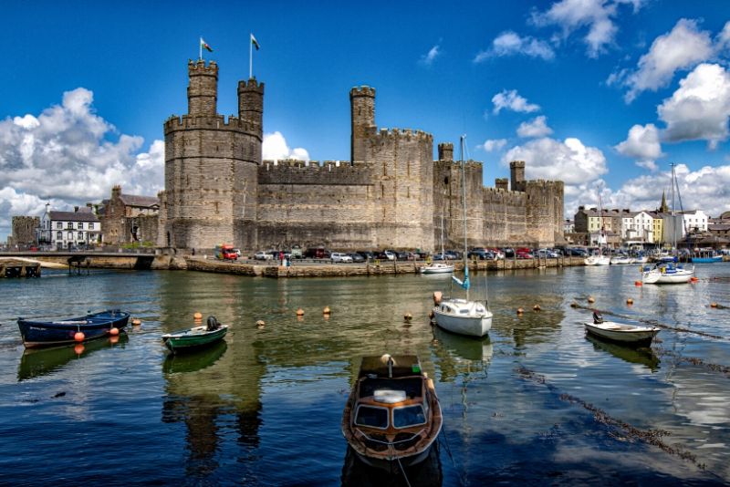 Caernarfon Castle, Wales - best castles in Europe