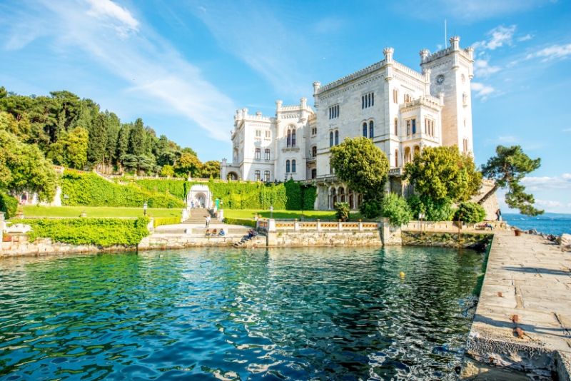 Miramare Castle, Italy - best castles in Europe