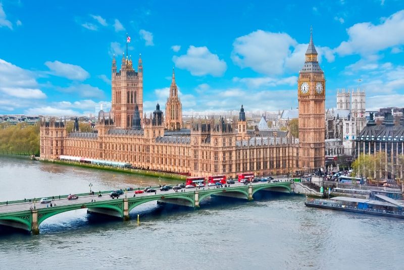 Palace of Westminster, England - best castles in Europe