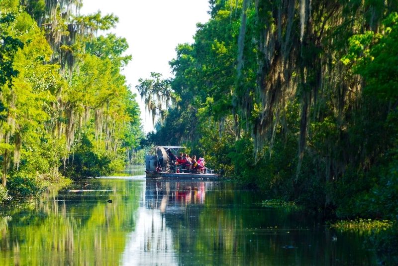 airboat swamp tour in New Orleans